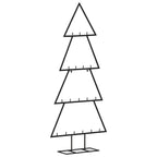 vidaXL Metall-Weihnachtsbaum für Dekorationen Schwarz 90 cm