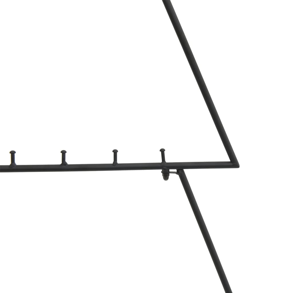 vidaXL Metall-Weihnachtsbaum für Dekorationen Schwarz 90 cm