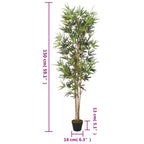 vidaXL Bambusbaum Künstlich 828 Blätter 150 cm Grün