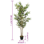 vidaXL Bambusbaum Künstlich 1380 Blätter 200 cm Grün