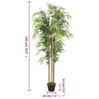 vidaXL Bambusbaum Künstlich 1605 Blätter 180 cm Grün
