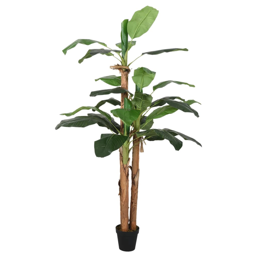 vidaXL Bananenbaum Künstlich 19 Blätter 180 cm Grün