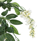 vidaXL Glyzinienbaum Künstlich 560 Blätter 80 cm Grün und Weiß