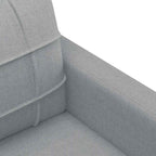 vidaXL 2-Sitzer-Sofa Hellgrau 120 cm Stoff