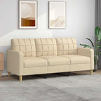 vidaXL 3-Sitzer-Sofa Dunkelgrau 210 cm Stoff