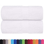 vidaXL Waschlappen FROGN 2 Stk. Weiß 15x21 cm 360 g/m²