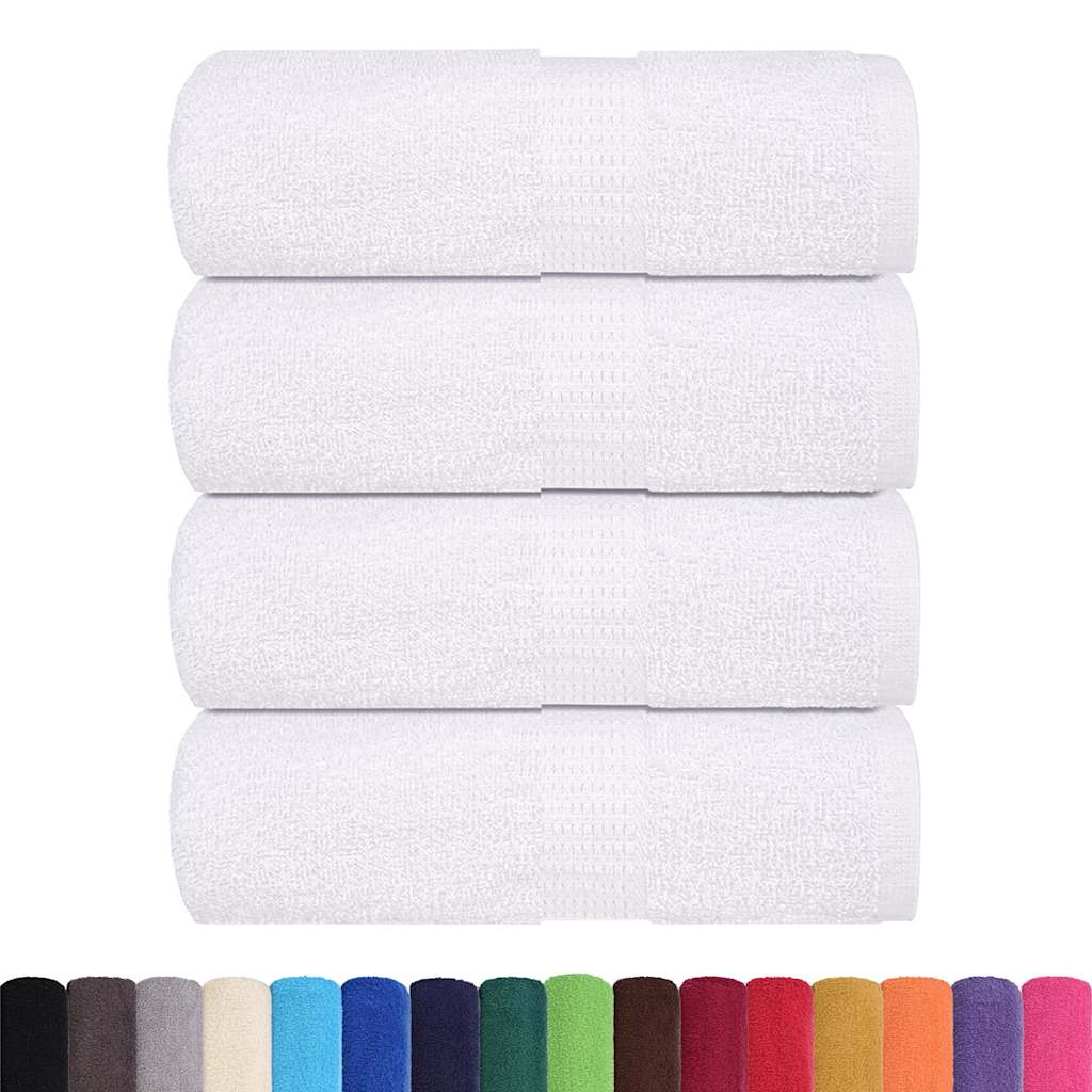 vidaXL Gästetücher FROGN 4 Stk. Weiß 30x50 cm 360 g/m²