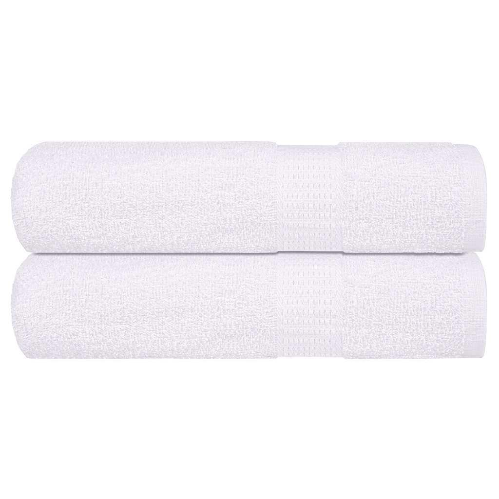 vidaXL Handtücher FROGN 2 Stk. Weiß 50x100 cm 360 g/m²