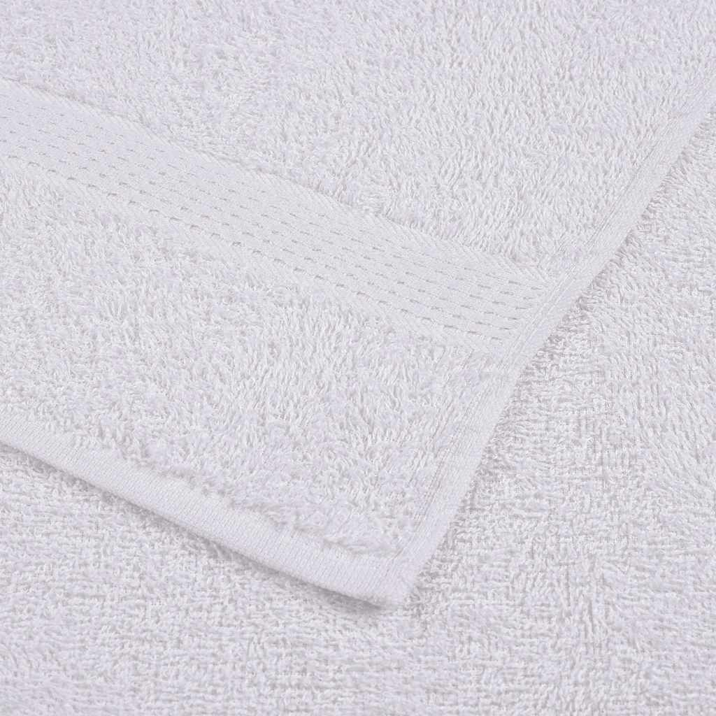 vidaXL Handtücher FROGN 10 Stk. Weiß 50x100 cm 360 g/m²