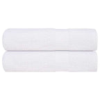 vidaXL Duschtücher FROGN 2 Stk. Weiß 70x140 cm 360 g/m²
