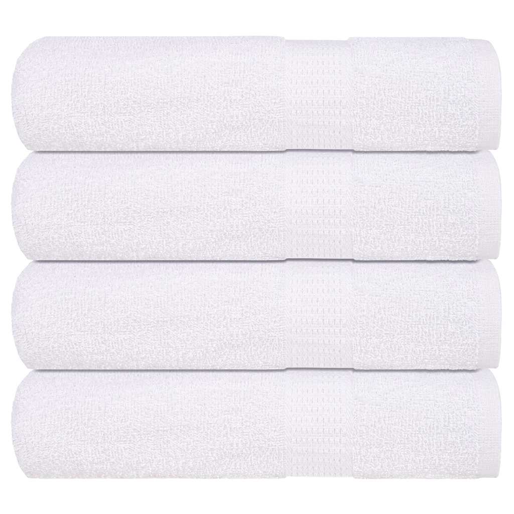 vidaXL Duschtücher FROGN 4 Stk. Weiß 70x140 cm 360 g/m²
