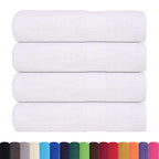 vidaXL Duschtücher FROGN 4 Stk. Weiß 70x140 cm 360 g/m²
