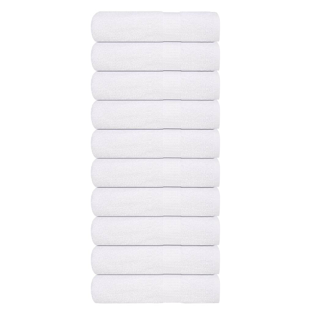 vidaXL Duschtücher FROGN 10 Stk. Weiß 70x140 cm 360 g/m²
