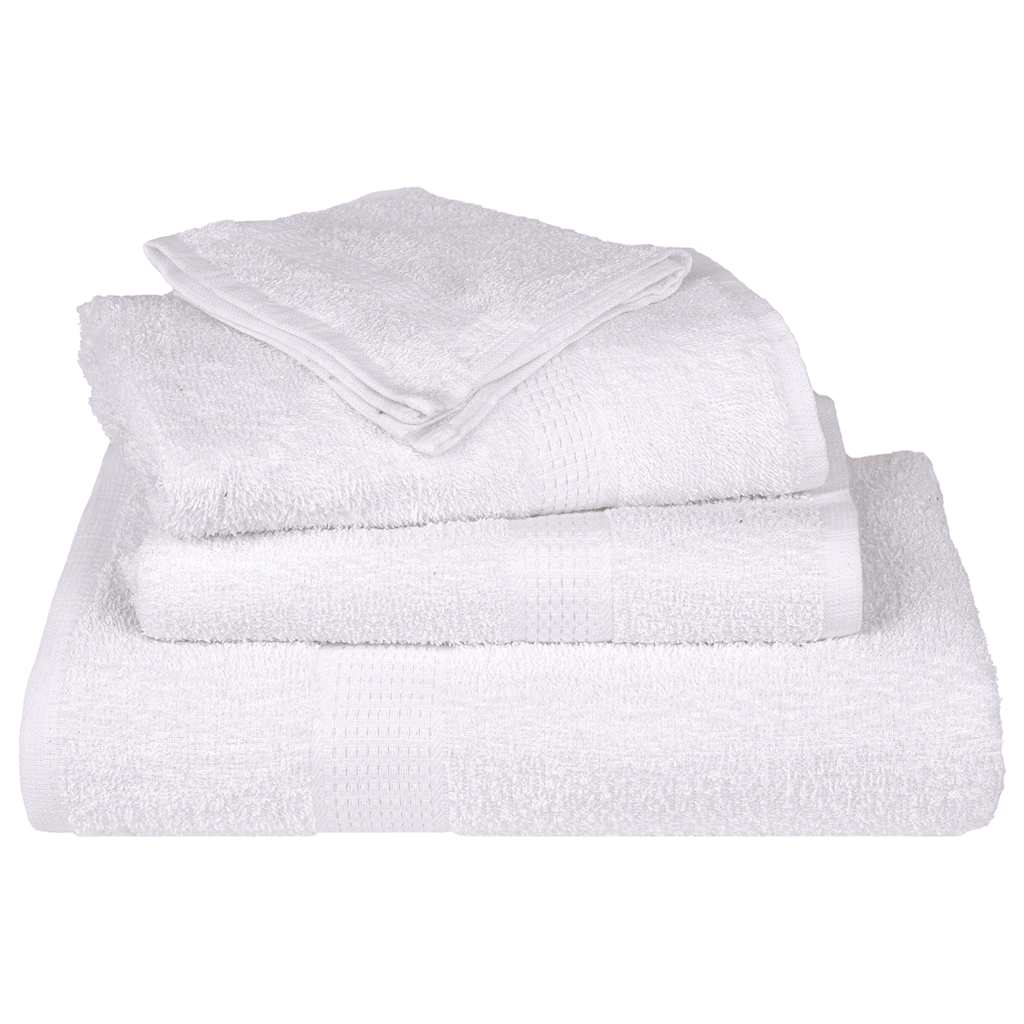 vidaXL Duschtücher FROGN 10 Stk. Weiß 70x140 cm 360 g/m²