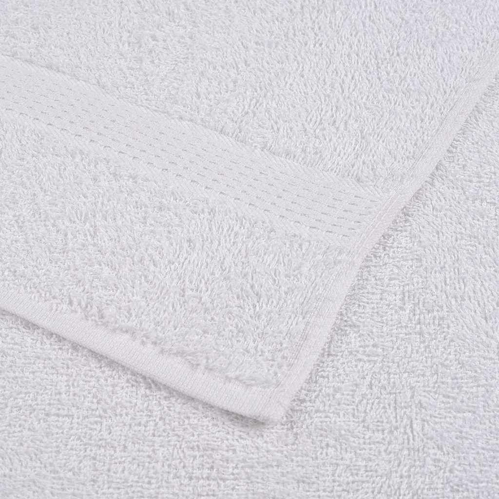 vidaXL Duschtücher FROGN 25 Stk. Weiß 70x140 cm 360 g/m²