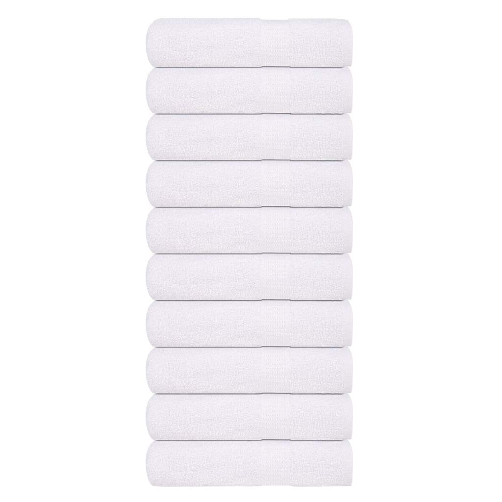 vidaXL Badetücher FROGN 10 Stk. Weiß 100x150 cm 360 g/m²