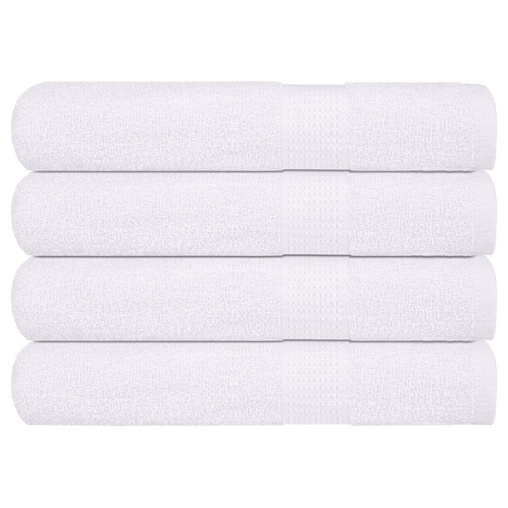 vidaXL Saunatücher FROGN 4 Stk. Weiß 80x200 cm 360 g/m²