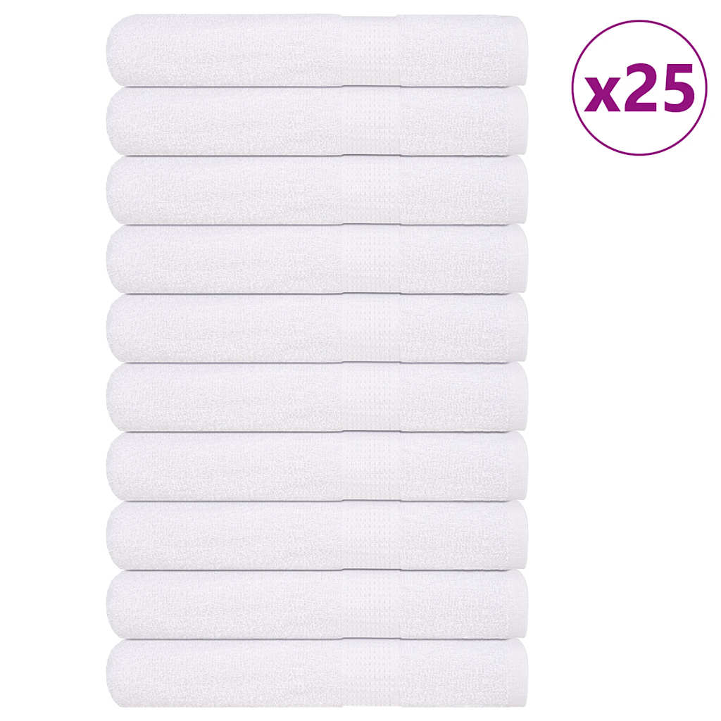 vidaXL Saunatücher FROGN 25 Stk. Weiß 80x200 cm 360 g/m²