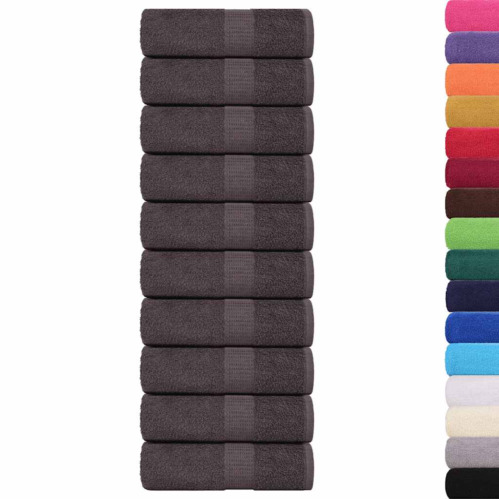 vidaXL Waschlappen FROGN 50 Stk. Anthrazit 15x21 cm 360 g/m²
