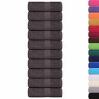 vidaXL Waschlappen FROGN 50 Stk. Anthrazit 15x21 cm 360 g/m²