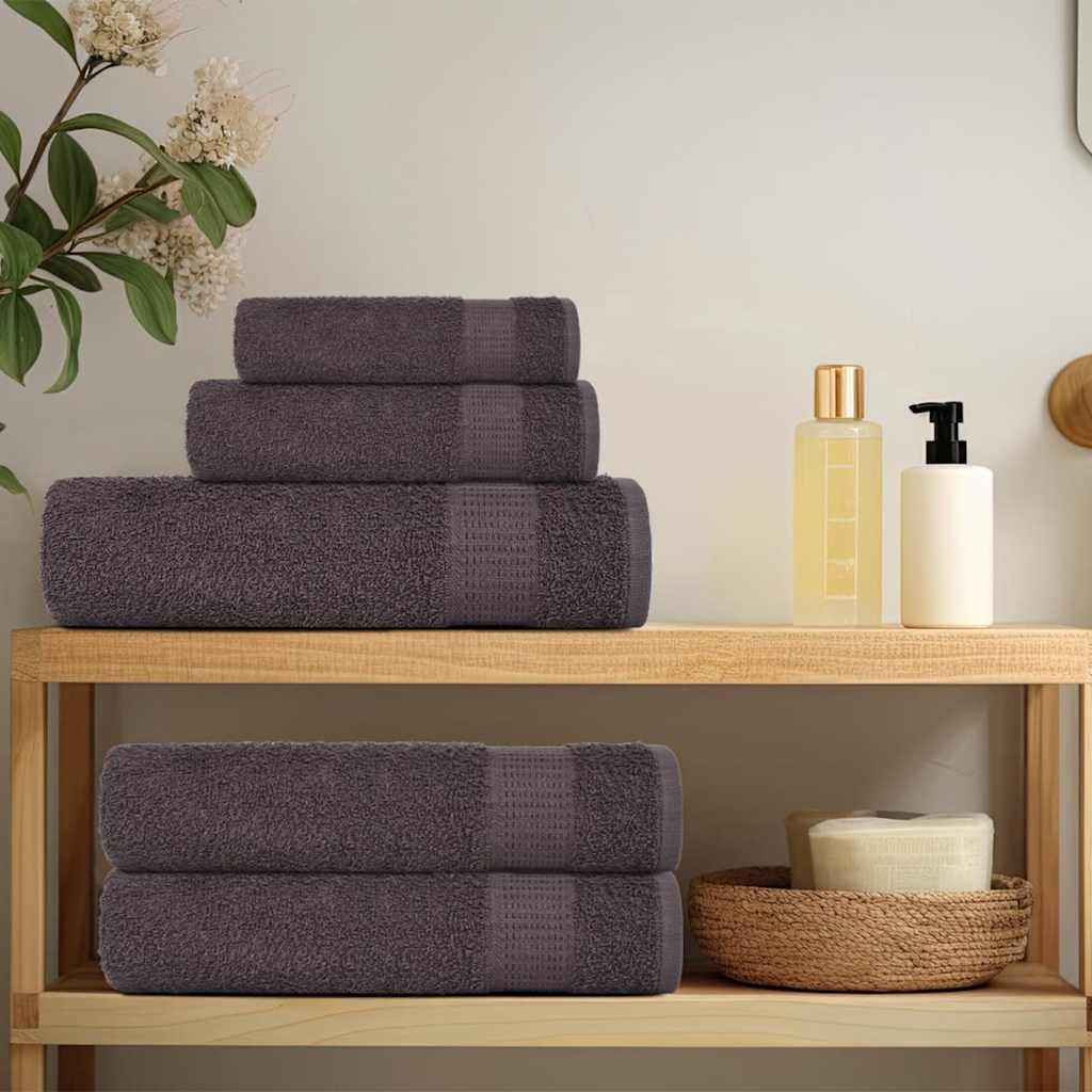 vidaXL Waschlappen FROGN 50 Stk. Anthrazit 15x21 cm 360 g/m²