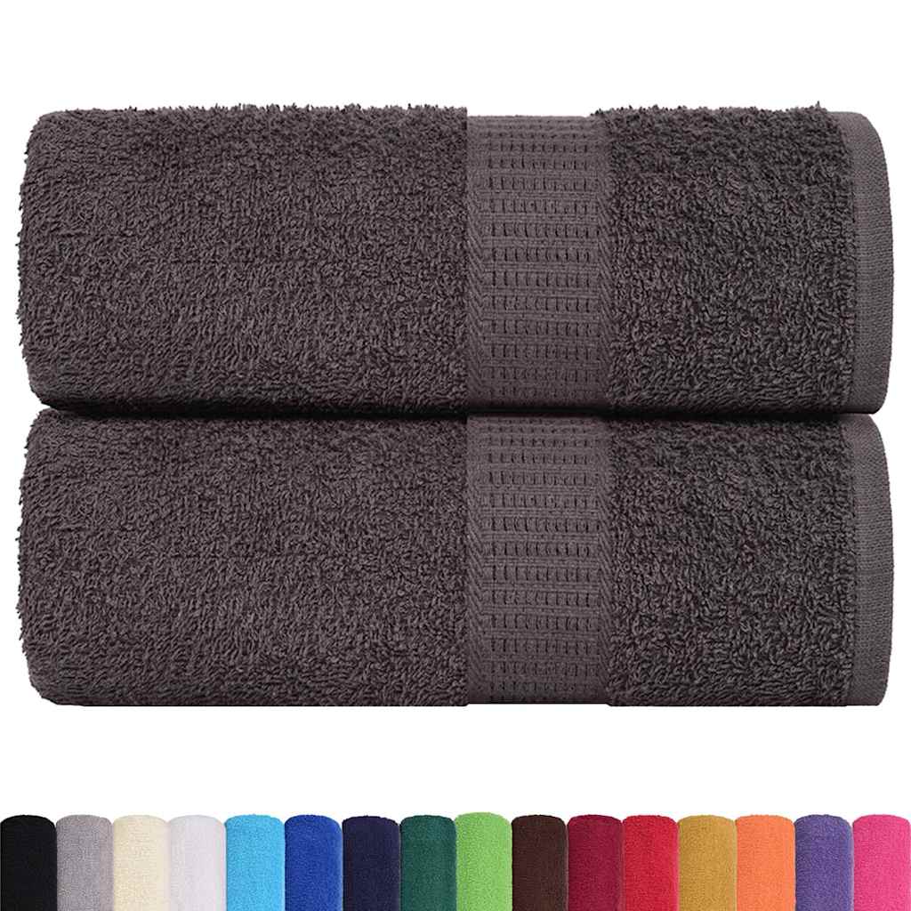 vidaXL Waschtücher FROGN 2 Stk. Anthrazit 30x30 cm 360 g/m²