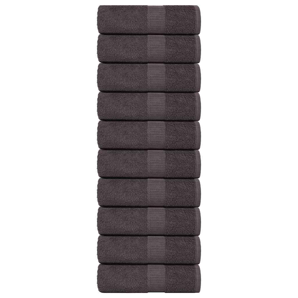 vidaXL Gästetücher FROGN 10 Stk. Anthrazit 30x50 cm 360 g/m²