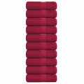 vidaXL Waschtücher FROGN 10 Stk. Bordeaux 30x30 cm 360 g/m²