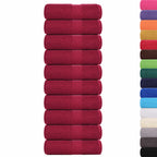 vidaXL Waschtücher FROGN 10 Stk. Bordeaux 30x30 cm 360 g/m²