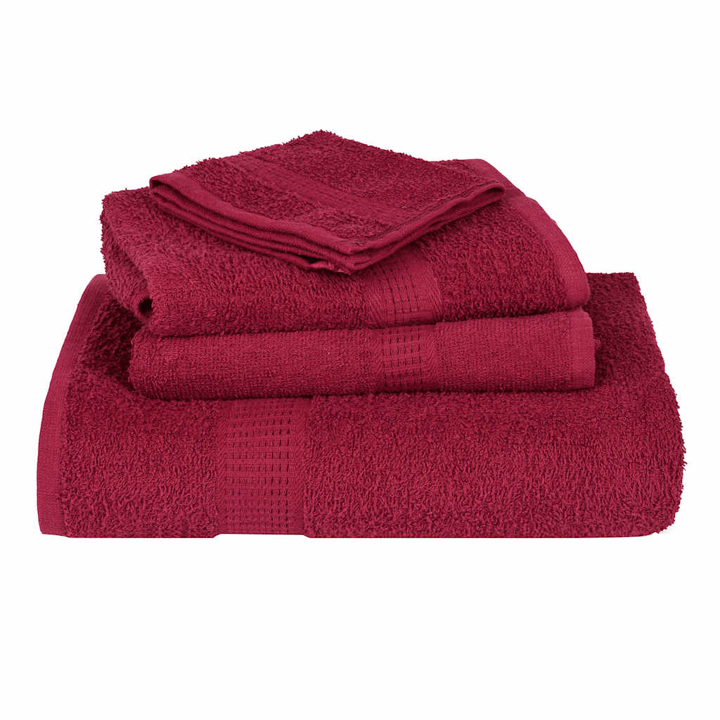 vidaXL Duschtücher FROGN 2 Stk. Bordeaux 70x140 cm 360 g/qm