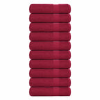 vidaXL Duschtücher FROGN 10 Stk. Bordeaux 70x140 cm 360 g/qm