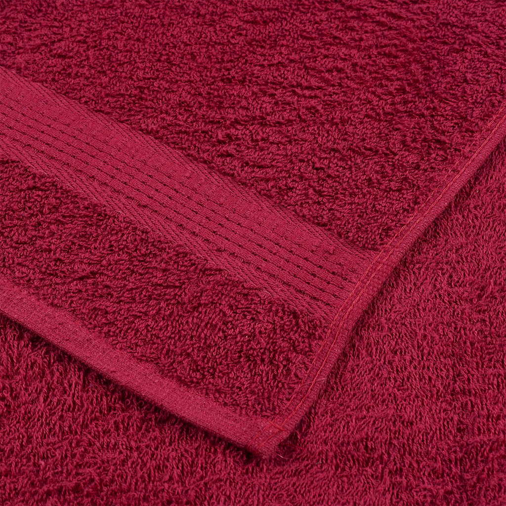 vidaXL Duschtücher FROGN 10 Stk. Bordeaux 70x140 cm 360 g/qm
