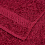 vidaXL Duschtücher FROGN 10 Stk. Bordeaux 70x140 cm 360 g/qm