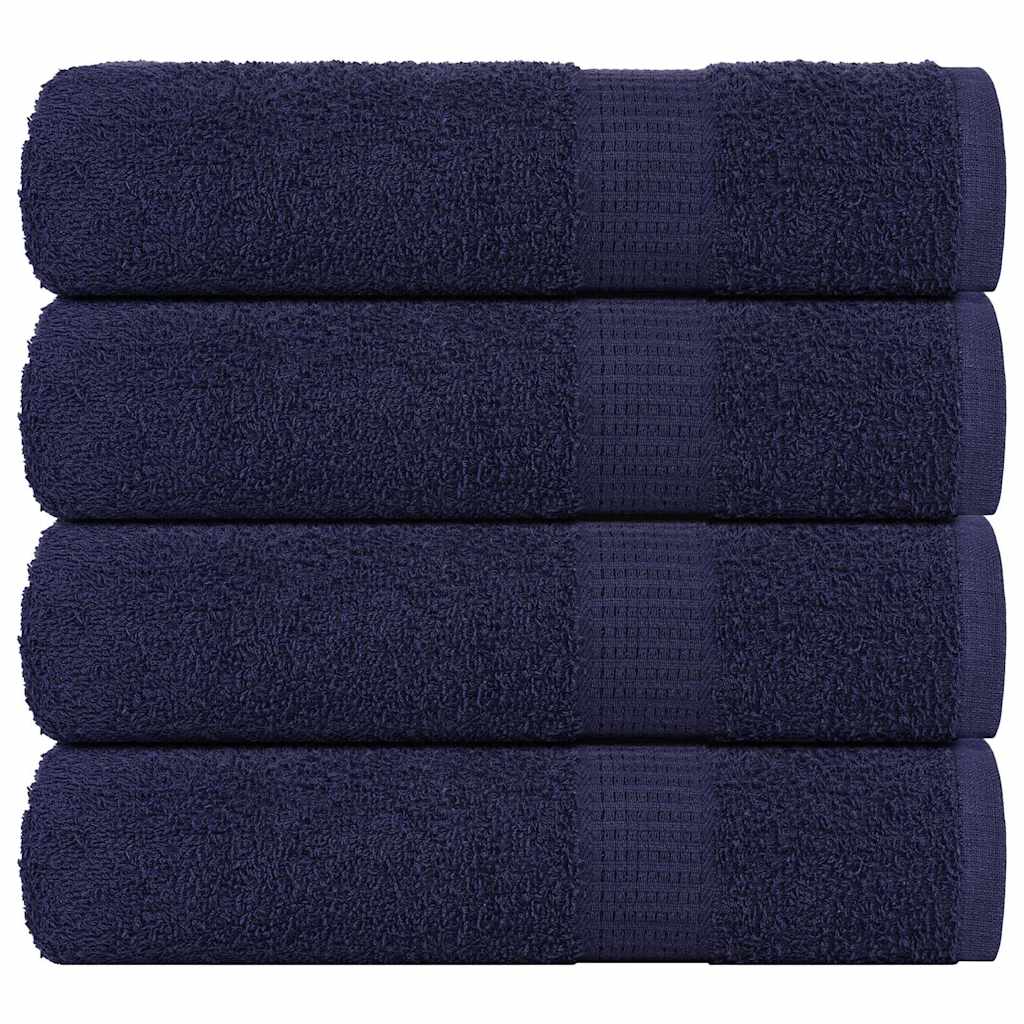 vidaXL Badetücher FROGN 4-teilig Marineblau 100x150 cm 360 g/m²