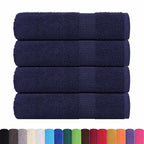 vidaXL Badetücher FROGN 4-teilig Marineblau 100x150 cm 360 g/m²
