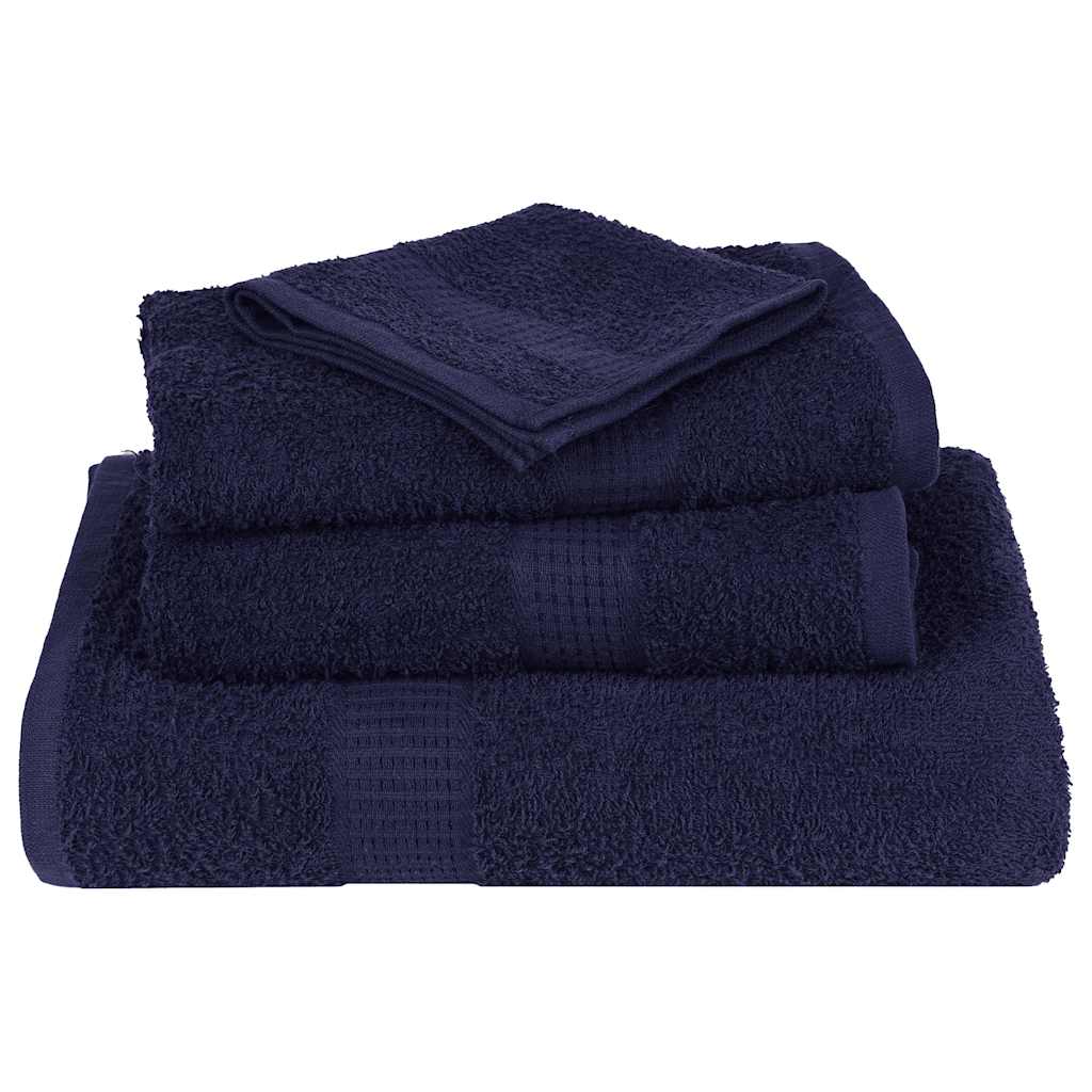 vidaXL Badetücher FROGN 4-teilig Marineblau 100x150 cm 360 g/m²