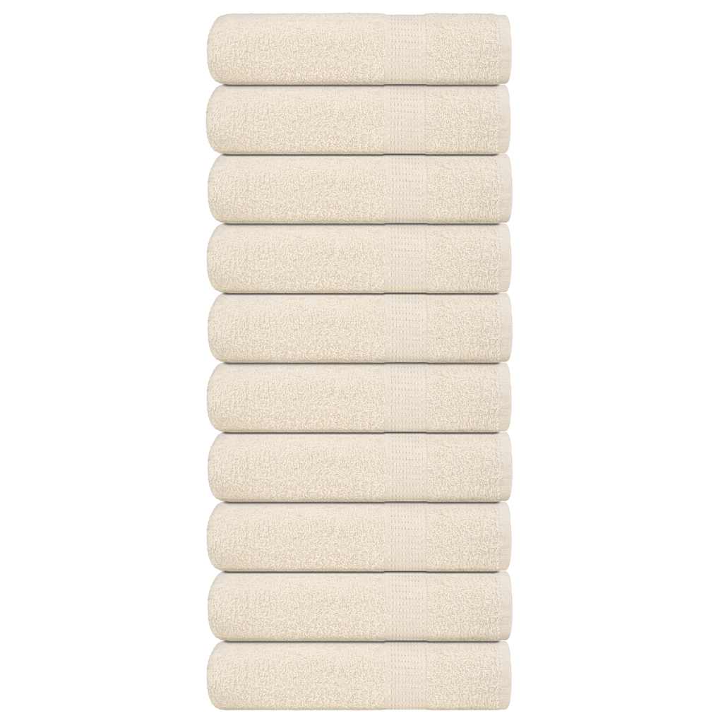 vidaXL Duschtücher FROGN 10 Stk. Weiß 70x140 cm 360 g/m²