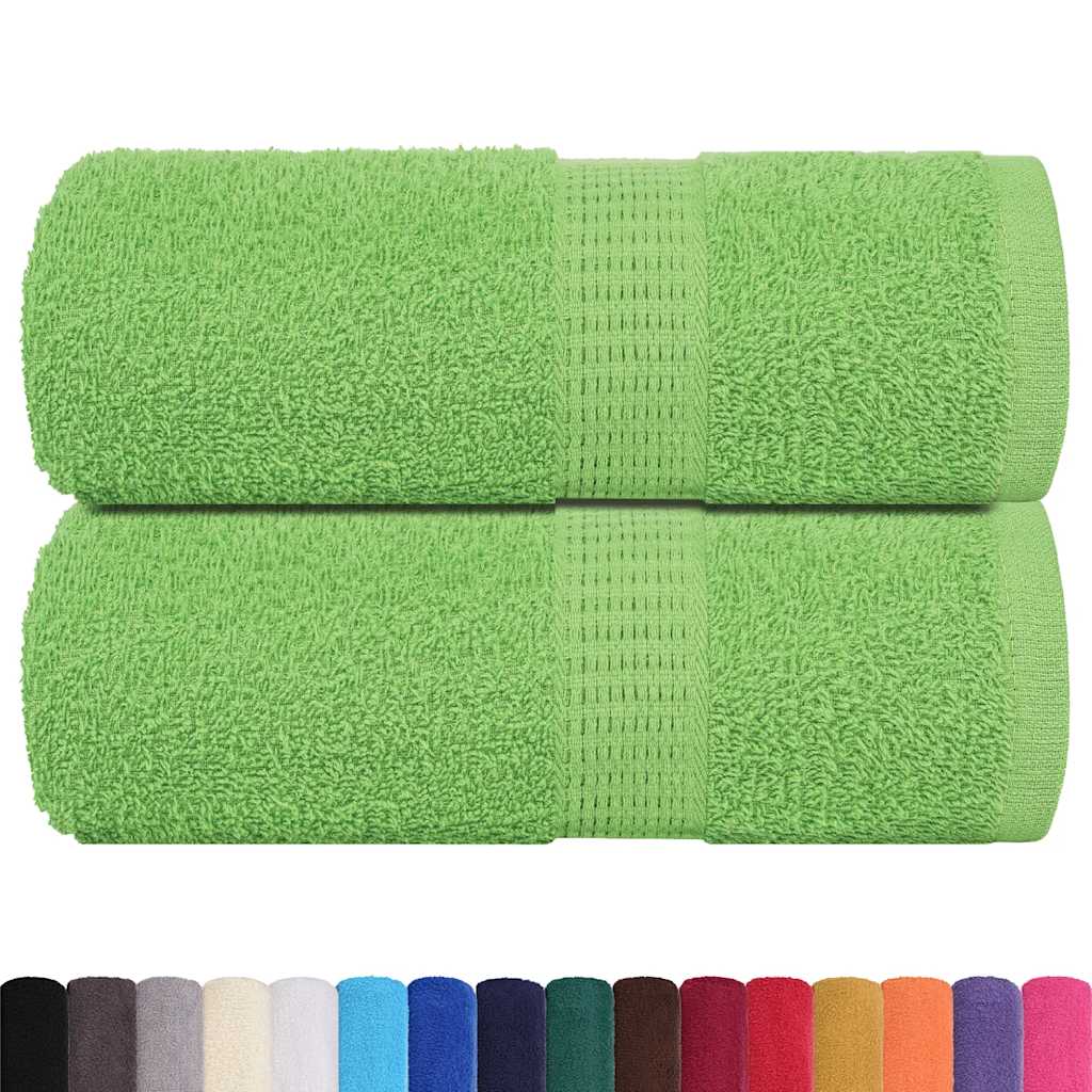 vidaXL Waschtücher FROGN 2 Stk. Apfelgrün 30x30 cm 360 g/m²