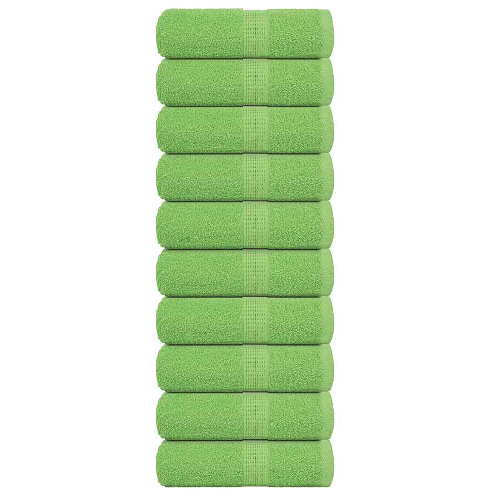 vidaXL Waschtücher FROGN 10 Stk. Apfelgrün 30x30 cm 360 g/m²
