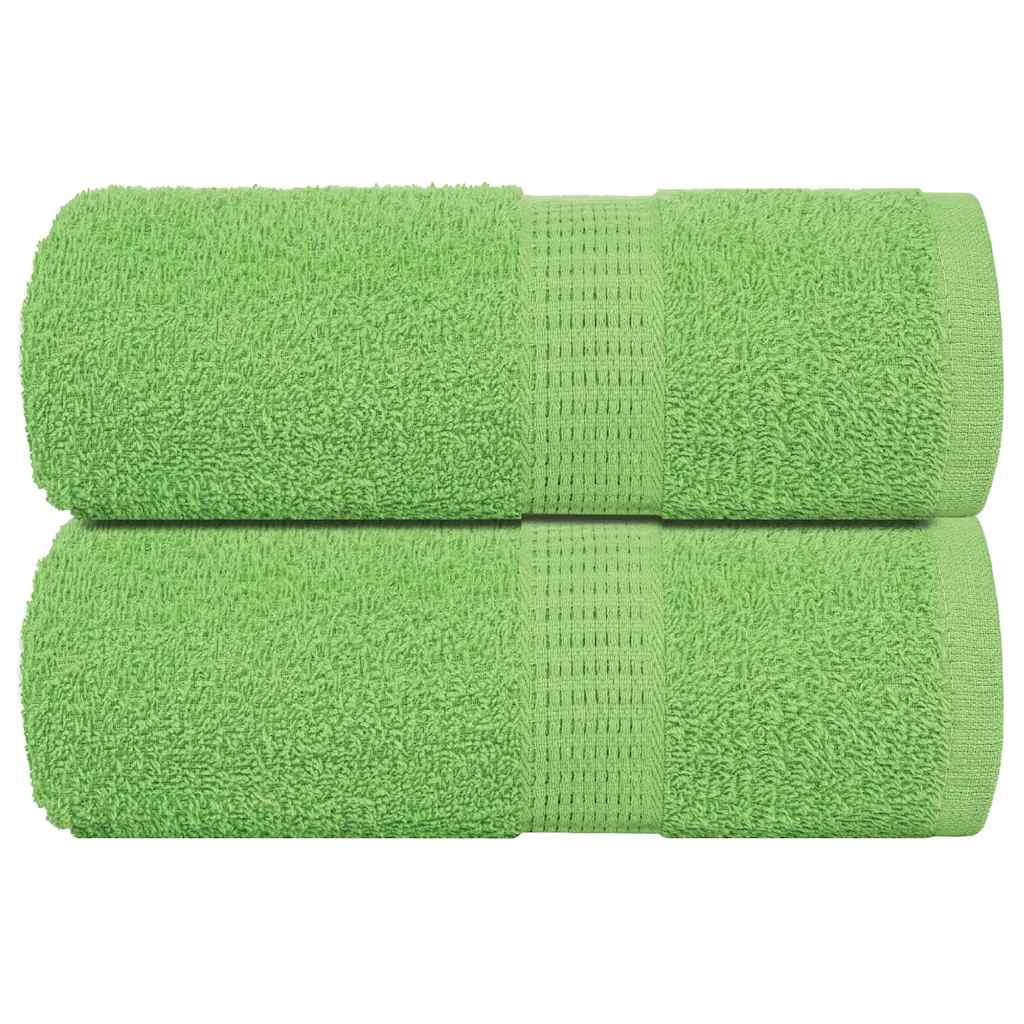 vidaXL Gästetücher FROGN 2 Stk. Apfelgrün 30x50 cm 360 g/m²