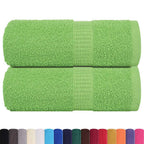 vidaXL Gästetücher FROGN 2 Stk. Apfelgrün 30x50 cm 360 g/m²