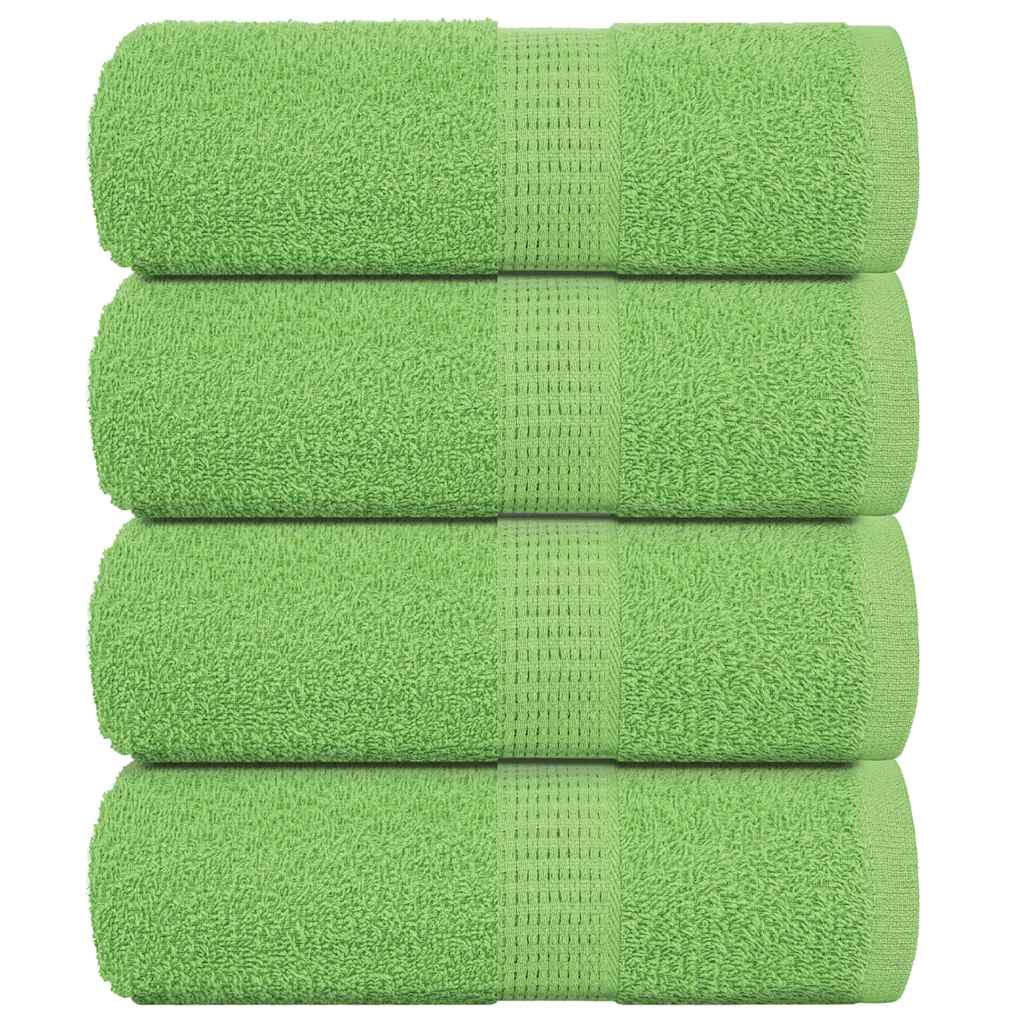 vidaXL Gästetücher FROGN 4 Stk. Apfelgrün 30x50 cm 360 g/m²