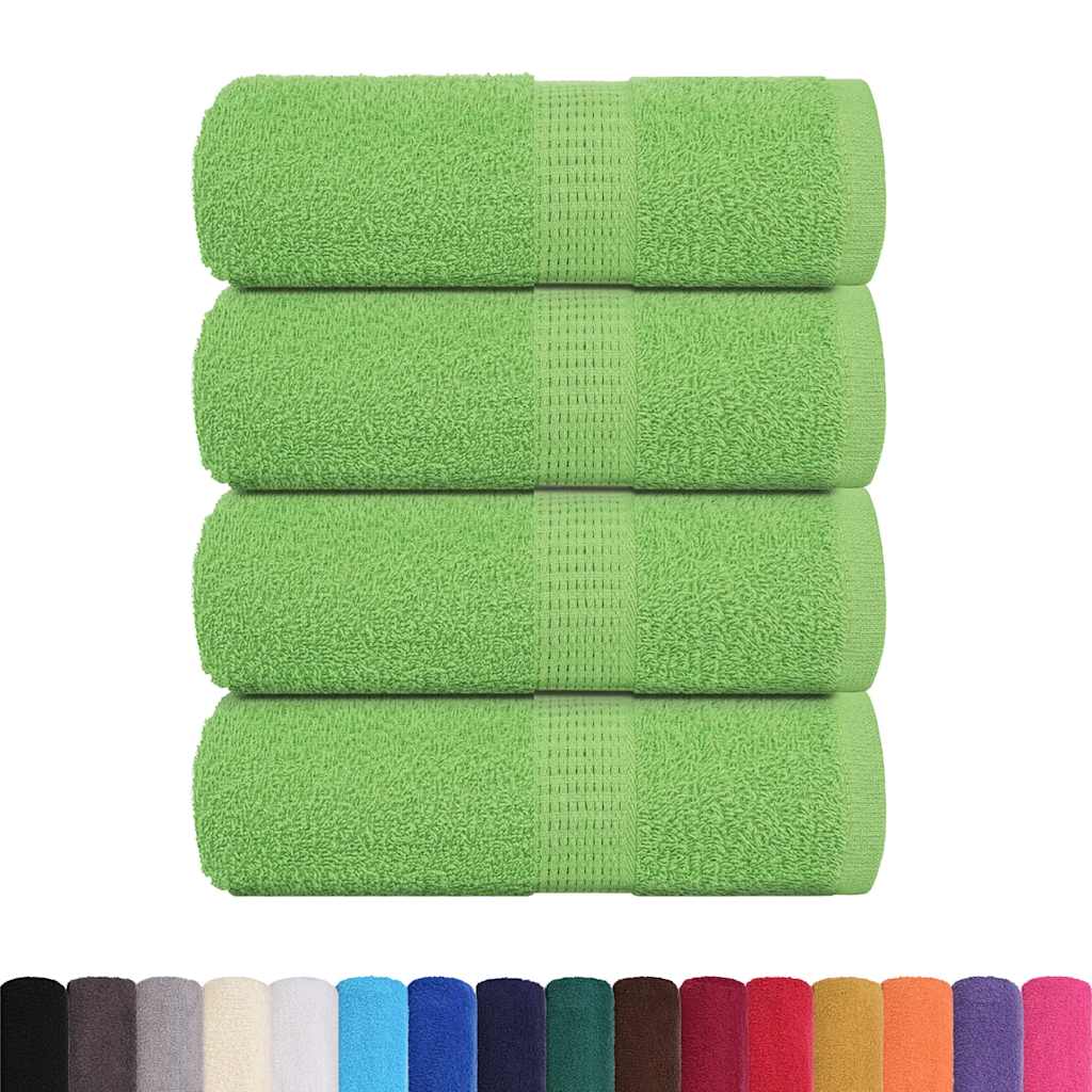 vidaXL Gästetücher FROGN 4 Stk. Apfelgrün 30x50 cm 360 g/m²