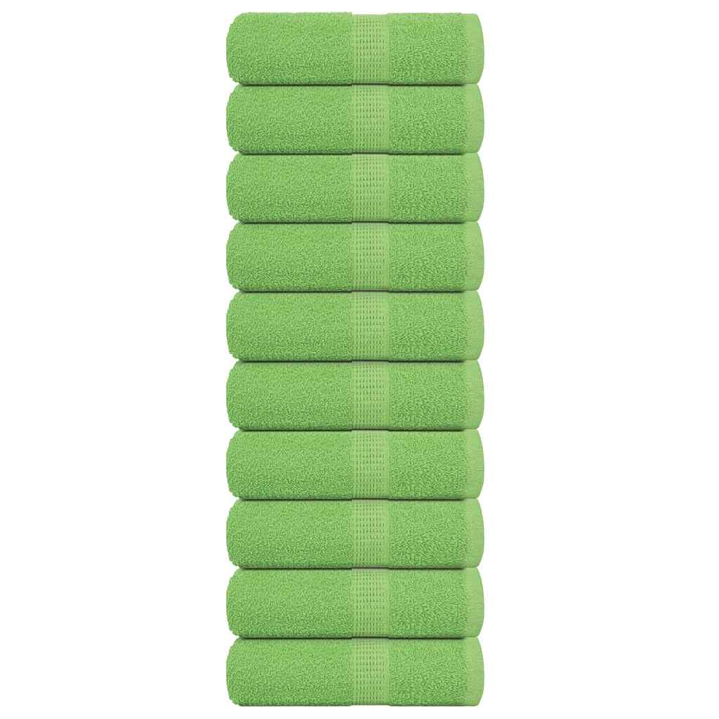 vidaXL Gästetücher FROGN 10 Stk. Apfelgrün 30x50 cm 360 g/m²