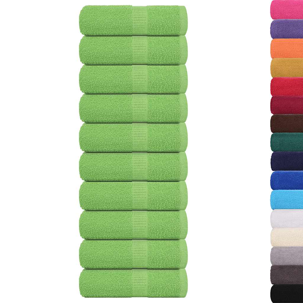 vidaXL Gästetücher FROGN 10 Stk. Apfelgrün 30x50 cm 360 g/m²