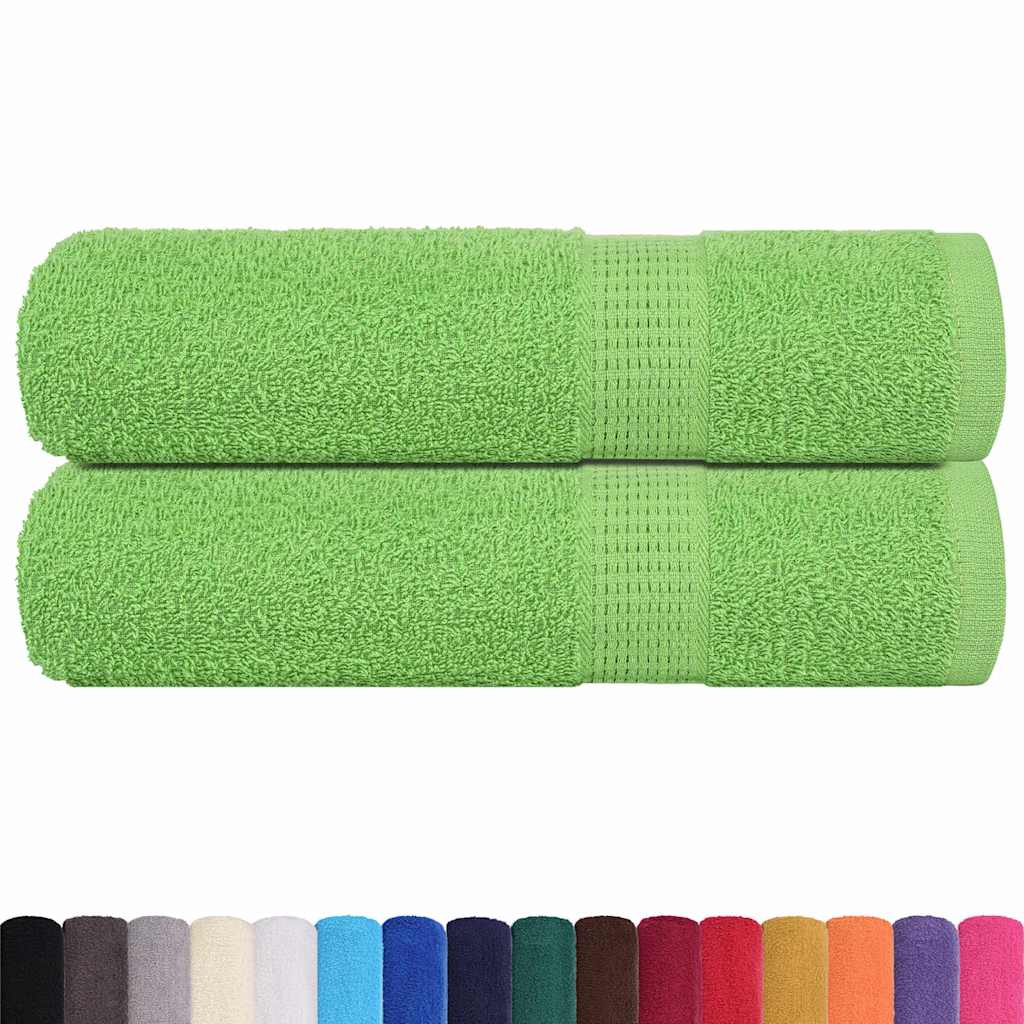 vidaXL Handtücher FROGN 2 Stk. Apfelgrün 50x100 cm 360 g/m²