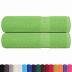 vidaXL Handtücher FROGN 2 Stk. Apfelgrün 50x100 cm 360 g/m²