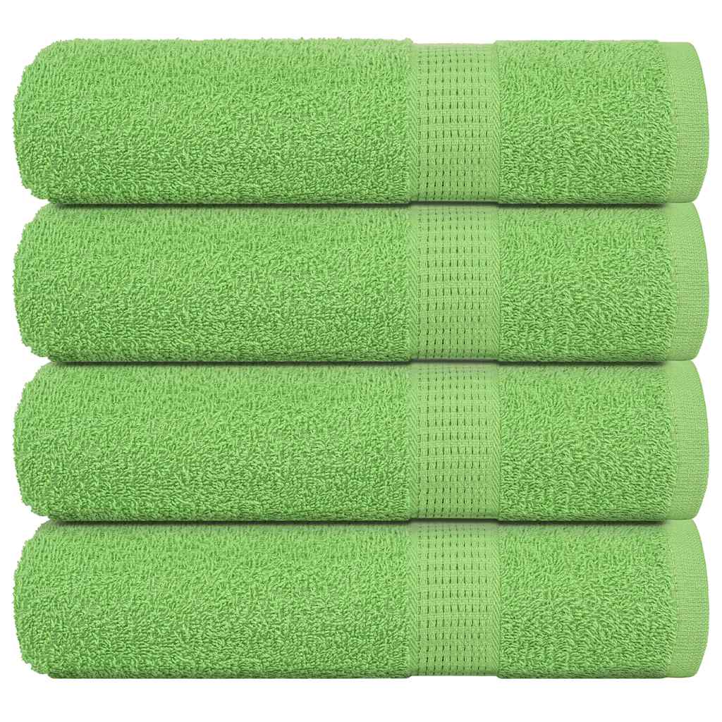 vidaXL Handtücher FROGN 4 Stk. Apfelgrün 50x100 cm 360 g/m²