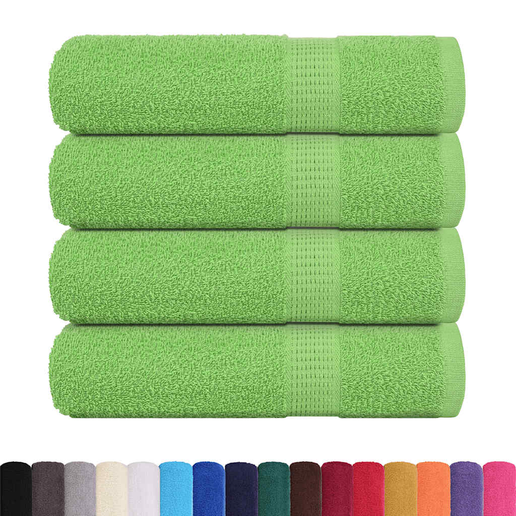 vidaXL Handtücher FROGN 4 Stk. Apfelgrün 50x100 cm 360 g/m²
