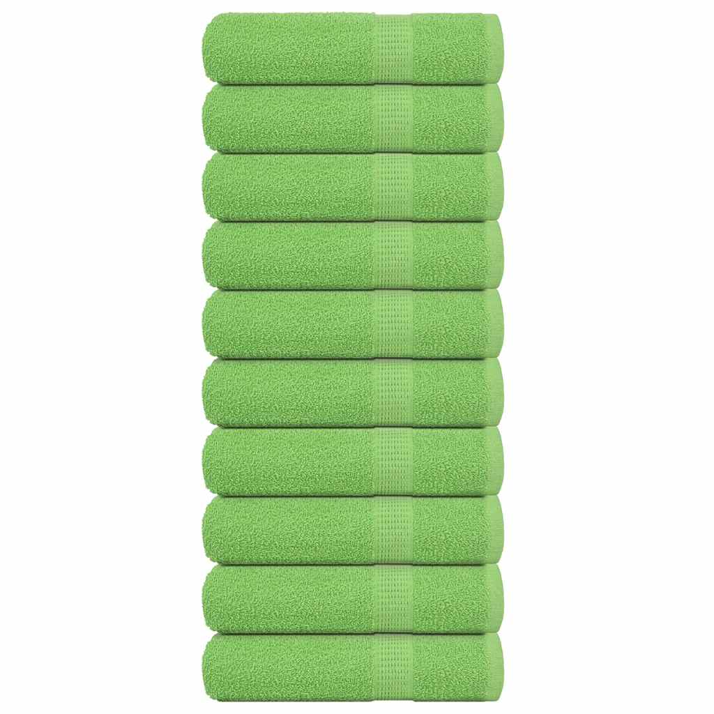 vidaXL Handtücher FROGN 10 Stk. Apfelgrün 50x100 cm 360 g/m²